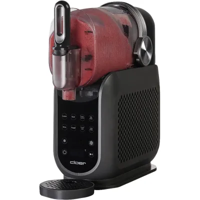 Cloer Slush-Eismaschine 9960 | Slush Ice Maker 2,5 l | 6 Programme | Kompressor-Kühlung | Touch-Bedienung | Grau