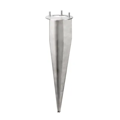 CMD Erdspieß rund 38/2 | Edelstahl | passend für Steckdosensäule CMD 9016 | Länge 350 mm | Ø 93 mm | Farbe Edelstahl