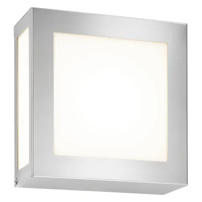 CMD Außenwandleuchte Aqua Legendo Mini 17 | E27 Fassung | Edelstahl | Opalglas | IP44 | 22x22x9 cm | ohne Leuchtmittel