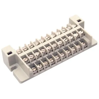 CobiNet 102054 DIN-Anschlussleiste 10DA Schraub-/ Schraubanschluss Bef.maß:96mm