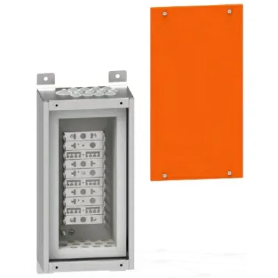CobiNet Wandverteiler BSG30C 124619 | Brandschutzgehäuse F30 E30 | 100DA | Aufputz | Stahlblech | verkehrsorange
