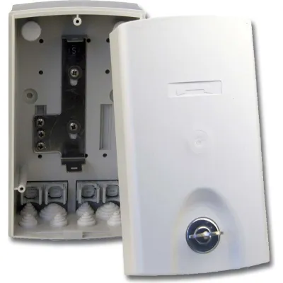 CobiNet Verteilerkasten KS 10 105326 | Aufputz | für 1x LSA 2/10 | IP54 | Kunststoff | 103x185x93 mm | grau