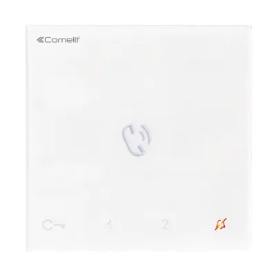 Comelit Innenstation Audio Mini Handsfree 6751W | Freisprechfunktion | 2-Draht | Aufputzmontage | Weiß | Abhörsicher
