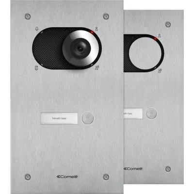 Comelit Frontplatte Switch IX0101 | 1 Teilnehmer | Edelstahl V4A | Unterputz | LED | Handicap | IK08 | IP54