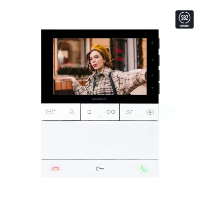 Comelit Video-Innenstation LS8741 Bus AP WiFi IP | Freisprechfunktion | 5" Farbmonitor | Aufputz | weiß