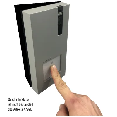 Comelit Schrägstelladapter Quadra 4792E | Gehäuse Aufputz | Kunststoff | 95x195x25mm | schwarz