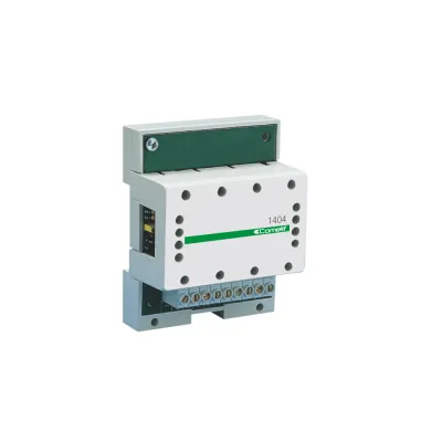 Comelit Türumschaltgerät 1404 | Audio/Video Umschalter | 2-Draht System | 4 DIN Module | DIN-Schiene | Kunststoff