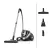 Bild: Rowenta beutelloser Staubsauger RO4B50 | Compact Power XXL Animal | 900W | 2,5L | Tierhaar-Entfernung | Bronze
