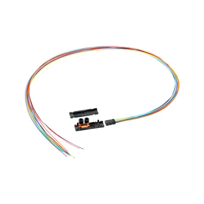 Corning Aufteiladapter innen | FAN-BT25-12 | 0,6m | 12 Fasern | Kabelzugentlastung | für Bündelader | Innenanwendung