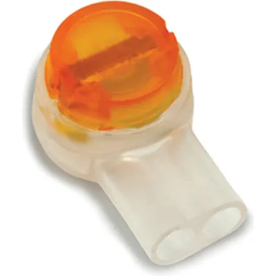 Corning Einzeladerverbinder UY2-BOX 26-19AWG | fettgefüllt | 2 Adern 0,4-0,9 mm | transparent-orange