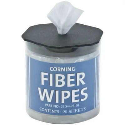 Corning Glasfaser Reinigungstücher FCC-WIPES | 90 Feuchttücher | streifenfrei | staubfrei | unparfümiert | für Stecker