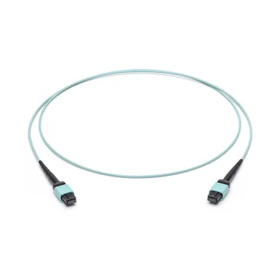 Corning LWL-Patchkabel 12F MPO PC JZBZB12QEZ-NB005M | OM4 | BU/BU | 5m | High Density | türkis