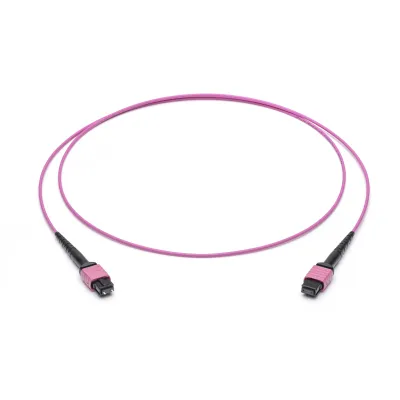 Corning LWL-Patchkabel 12F MPO PC JZBZC12QEZ-NB002M-VI | OM4 | 2m | Stecker BU/ST | violett