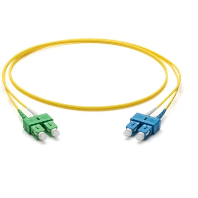 Corning LWL Patchkabel F667202G2Z20002M | Duplex OS2 Singlemode | SC-Duplex APC/UPC | 2x2,0mm | 2m | Gelb