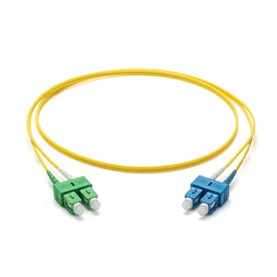 Corning LWL Patchkabel F667202G2Z20002M | Duplex OS2 Singlemode | SC-Duplex APC/UPC | 2x2,0mm | 2m | Gelb