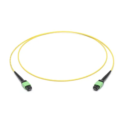 Corning Patchkabel LWL JEDED08GEZ-NB003M | 8 Fasern MPO APC auf MPO APC | OS2 Singlemode | Typ B | 3m | gelb