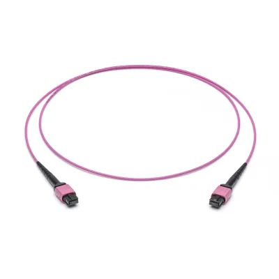 Corning LWL-Patchkabel 8F MPO PC JEBEB08QEZ-NB003M-VI | Multimode OM4 | 3m | Typ B | LSZH | erikaviolett