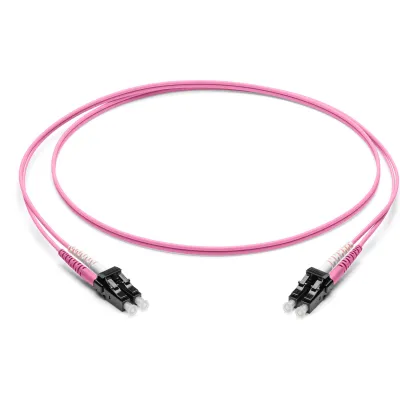 Corning LWL Patchkabel F050502Q2Z20003M-VI | LC-LC Duplex | OM4 Multimode 50/125 | 3m | 2 Fasern | violett