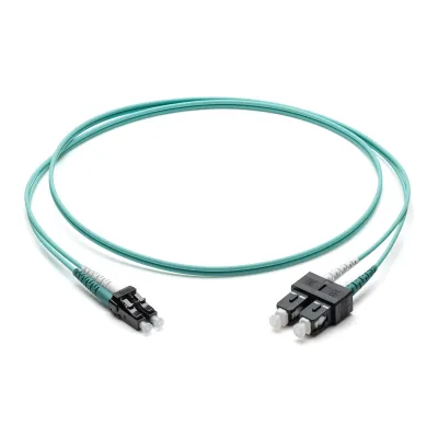 Corning LWL-Patchkabel F055702T2Z20001M | OM3 Multimode 50/125 | Duplex | LC/SC | 1m | türkis