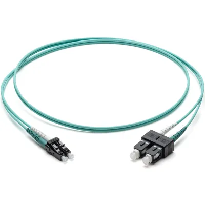 Corning LWL-Patchkabel F055702T2Z20001M | OM3 Multimode 50/125 | Duplex | LC/SC | 1m | türkis