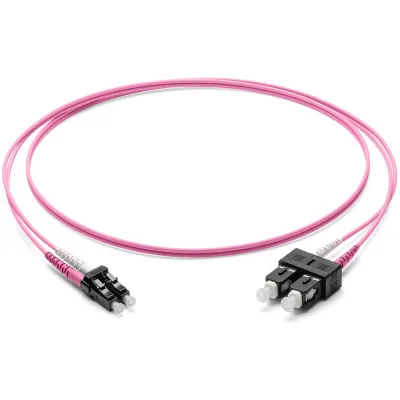Corning LWL-Patchkabel F055702Q2Z20005M-VI | OM4 50/125 Multimode | LC-SC Duplex | 5m | violett