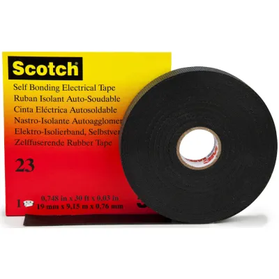 3M Isolierband | Scotch 23 | HT002001275 | selbstverschweißend EPR | 38mm x 9,15m x 0,76mm | Hochspannungsband | schwarz