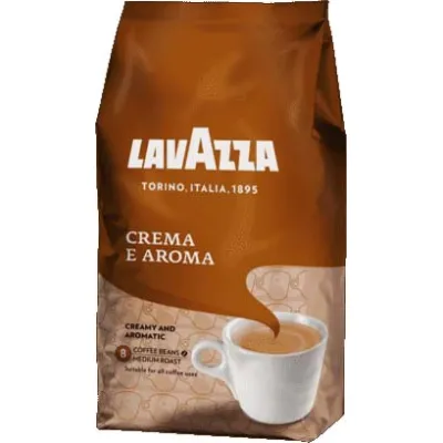 Lavazza Kaffeebohnen Crema e Aroma 1kg | 40% Arabica 60% Robusta | kräftig aromatisch | ideal für Vollautomaten