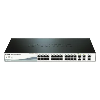 D-Link 28-Port Switch managed PoE Layer 2 Smart DES-1210-28P