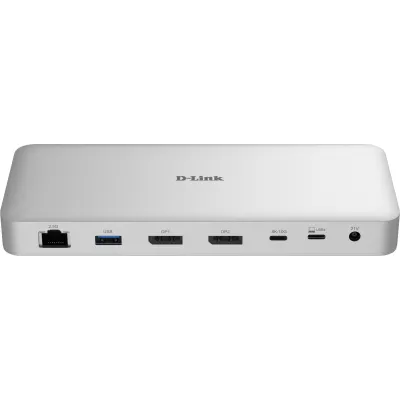D-Link Docking Station DUF-901/E | 9-in-1 USB-C 4.0 Hub | 40 Gbit/s | Dual 8K | 100W PD | 2.5GbE | Aluminium
