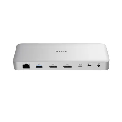 D-Link Docking Station DUF-901/E | 9-in-1 USB-C 4.0 Hub | 40 Gbit/s | Dual 8K | 100W PD | 2.5GbE | Aluminium