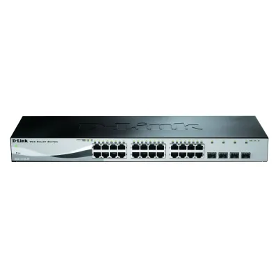 D-Link Switch DGS-1210-28/E | 28-Port Gigabit Layer 2 Managed | 24x RJ45 & 4x SFP | lüfterlos | 19 Zoll