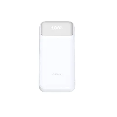 D-Link Powerbank DPP-201 20000mAh | USB-C PD 3.0 65W | USB-A QC 3.0 | Schnellladen | Weiß