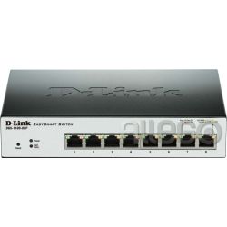 D-Link Easy Smart Gigabit Switch 8-Port Layer,2 DGS-1100-08P