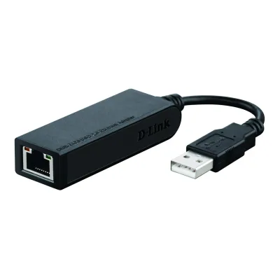 D-Link USB 2.0 Fast Ethernet Adapter DUB-E100 | Netzwerkadapter 10/100 Mbit/s | RJ45 | Plug & Play | Schwarz