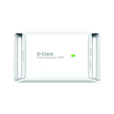 D-Link PoE+ Injector DPE-301GI | 1-Port Gigabit | 30W | IEEE 802.3af/at | inkl. Netzteil & Montagekit | Desktop