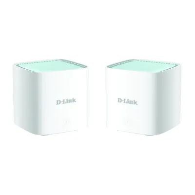 D-Link WLAN Mesh System M15-2 | AX1500 Wi-Fi 6 | Dualband 2er Pack | 1500 Mbit/s | KI-Technologie | weiß