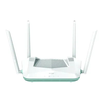 D-Link WLAN Router R32/E | Wi-Fi 6 AX3200 | AI Mesh | MU-MIMO | 4x Gigabit LAN | WPA3 | Dualband 2,4/5 GHz | Schwarz
