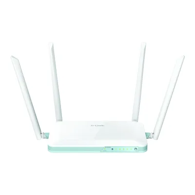 D-Link 4G LTE WLAN Router G403/E | N300 Wi-Fi bis 300 Mbit/s | AI Wi-Fi Optimiser | 4x Fast Ethernet | Dual-Band | Weiß