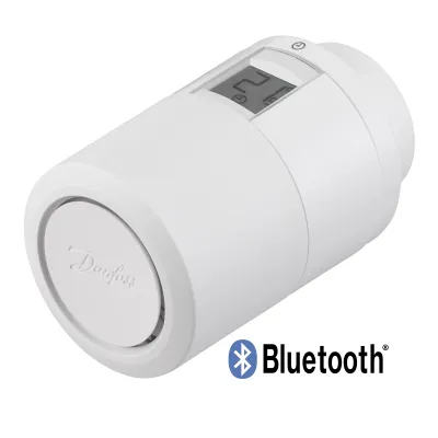 Danfoss Heizkörperthermostat Eco2 014G1001 | programmierbar per App & Bluetooth | energiesparend | Weiß