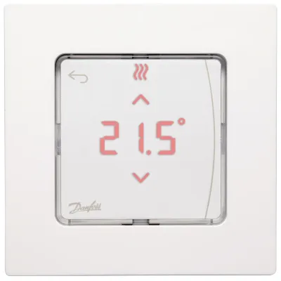DANFOSS Raumthermostat Icon 088U1081 Funk | Aufputz | Temperaturbereich 5-35°C | batteriebetrieben | weiß RAL9010