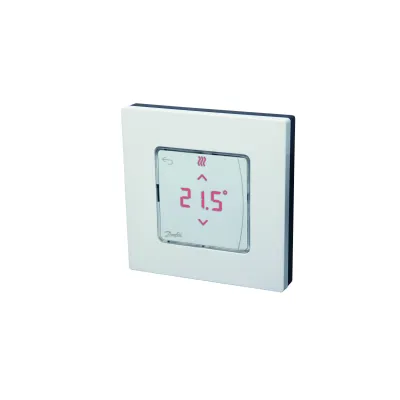 DANFOSS Raumthermostat Icon 088U1081 Funk | Aufputz | Temperaturbereich 5-35°C | batteriebetrieben | weiß RAL9010