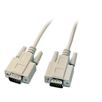EFB Datenkabel seriell EK129.2 | RS232 1:1 | D-Sub 9-pol Stecker/Stecker | 2m | geschirmt | beige