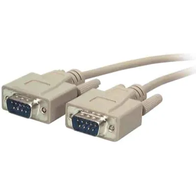 EFB Datenkabel seriell EK129.2 | RS232 1:1 | D-Sub 9-pol Stecker/Stecker | 2m | geschirmt | beige