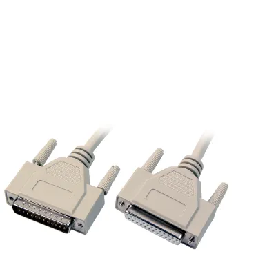EFB Datenkabel seriell EK165.3 | D-Sub 25-polig Stecker/Buchse | 1:1 Belegung | 3m | geschirmt | vergossen | beige