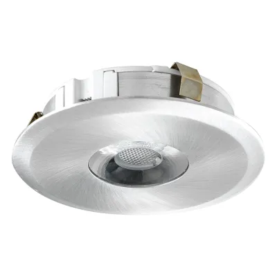 Deckeneinbauleuchte 6W LED 2700K 450lm alu Konv
