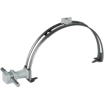 DEHN Dachleitungshalter 204129 | Fangleitungshalter 8mm | Spannbar 180-280mm | Edelstahl V2A | Kunststoff | H=36mm