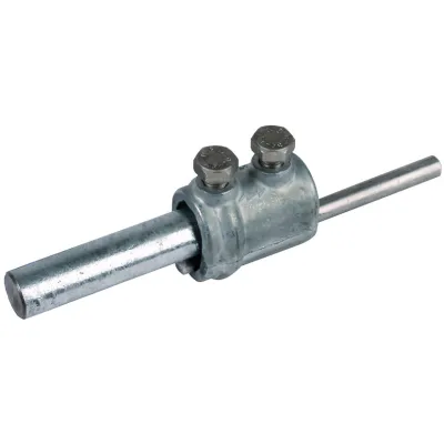 DEHN Trennmuffe 450011 | für Rundleiter 7-10 mm & Erdeinführungsstange 16 mm | Zinkdruckguss | geschlossen | unbehandelt