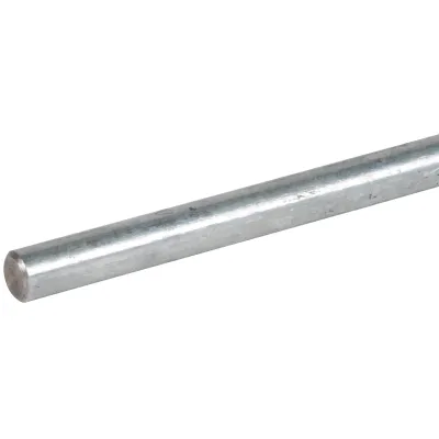DEHN Fangstange 483100 | Blitzschutz Stange 1000x16 mm | Stahl feuerverzinkt | beidseitig angefast | für Betonsockel
