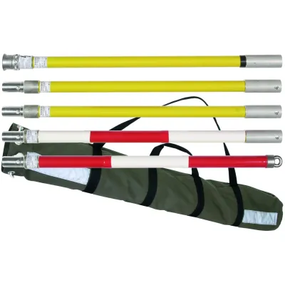 DEHN Erdungsstangenset 6-teilig 769515 | Erdungsstange 4855 mm | Bajonettverriegelung | Ø 43 mm | Bahnanlagen