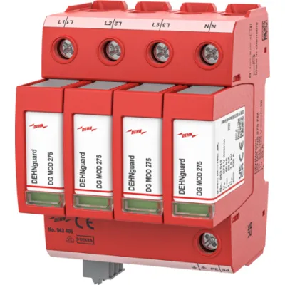 DEHN Überspannungsableiter Typ 2 DG MD TNS 275 FM 943405 | 4-polig | TN-S-System | 400V | Modulbauweise